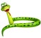 Sitting Snake cartoon character