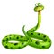 Sitting Snake cartoon character