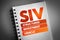 SIV - Structured Investment Vehicle acronym