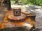 Siva lingam Statue in Indian Hindu religious temple in Tamil nadu villages In India.