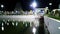 Siva temple in full moon background at karaikal india