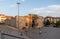 Sivas/Turkey- September 19 2020: The historical Buruciye Madrasah Buruciye Medresesi in Turkish in the town square of Sivas