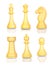 Six chess figures