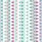 Six color chalky pastel triangles pattern texture background.