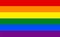 Six-color rainbow flag or gay pride