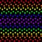 Six-colored rainbow four-pin stars