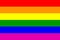 Six colors rainbow flag icon. Lgbt, sexual minorities, gays and lesbians movement symbol