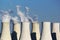 Six cooling towers of nuclear power plant