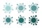 Six coronavirus icons