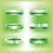 Six Green Web Download Buttons