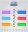 Six options or steps infographic. Business thin line icons. Template for your design works.