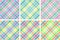 Six Pastel Plaids