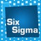 Six Sigma Blue Basic Symbol Squares