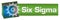 Six Sigma Dotted Gear Green Blue Squares Horizontal