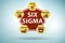 Six sigma illustration - lean management concept