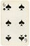 Six of Spades old grunge soviet style playing card