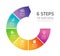 Six Steps Infographics - Success