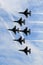 Six Thunderbird Jets in Formation
