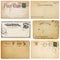 Six Vintage Postcards