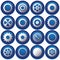 Sixteen Cog Buttons/Icons