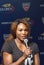 Sixteen times Grand Slam champion Serena Williams at the 2013 US Open Draw Ceremony