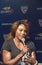 Sixteen times Grand Slam champion Serena Williams at the 2013 US Open Draw Ceremony