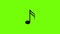 Sixteenth music note icon animation