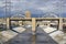 The Sixth Street Viaduct and Los Angeles River in Dowtown Los An