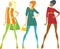 Sixties style girls