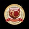 Sixty Anniversary Red Shield Luxury Badge