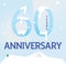 Sixty anniversary template design for web