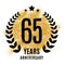 Sixty-five years gold anniversary.