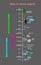 Sizes and dimension of nature objects grey. educational vector infographic comparing the sizes of nature objects: The largest seq