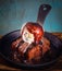 Sizzling Brownie with icecream