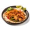 Sizzling Mexican Chicken Fajitas on a Plate Delicious and Colorful Dish for Your Restaurant Menu .