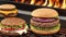 Sizzling Perfection Grill Grates Celebrate National Cheeseburger Day.AI Generated