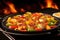 sizzling scallops on a sizzling plate