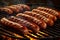 Sizzling South African fare, fire-grilled borewors sausage braai barbecue