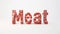 Sizzling Temptation: Stylish Red Meat Text for Culinary Inspiration