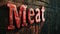 Sizzling Temptation: Stylish Red Meat Text for Culinary Inspiration