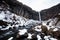 Skaftafell National Park view during winter snow