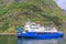 SkagastÃ¸l ferry in FlÃ¥m`s little harbour, Sognefjord Norway