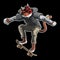 Skate boarding cartoon cat vector illustration