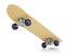 Skateboard deck on white