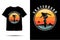 Skateboard freestyle silhouette t shirt design