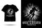 Skateboard freestyle silhouette t shirt design