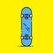 Skateboard line icon