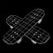 Skateboard longboard pennyboard wireframe