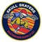 Skateboard shop badge emblem design