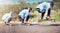 Skateboard, sports and man with speed in action on road ready for adventure, freedom and exercise on mountain